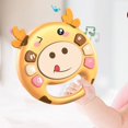 thumbnail image 4 of Yellow Infant Hand Drum Toy With Silicone Teether Grip Training Early Educational Percussion Instrument 6.3 Inches 0.26 Lbs Safe Material Portable Fun Learning Activity, 4 of 7