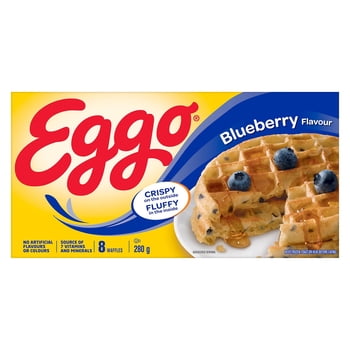 EGGO Blueberry Flavour Waffles, 280g (8 waffles), 280g, 8 waffles