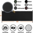 thumbnail image 2 of JUNWELL Balcony Privacy Screen UV Protection Heavy Duty Fence Mesh Shade Net Cover for Deck  Patio  Porch  Terrace  Outdoor Backyard Shield 90%  3 x 16ft  Gray, 2 of 8