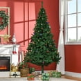 thumbnail image 2 of HOMCOM 7FT Christmas Tree Leaf Holiday Seasonal Indoor Metal Stand, 2 of 10