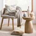 thumbnail image 2 of Bouclair Beige Concrete Effect Side Table, 2 of 8
