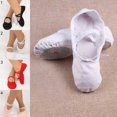 thumbnail image 2 of Ballet Shoes Split Sole Round Toe Flat Canvas Dancing Shoes for Children & Adults, 2 of 4