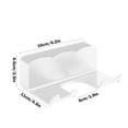 thumbnail image 3 of Boovnll No Punching Required Hair Dryer Rack Bathroom Wall-Mounted Storage Bracket with Three Storage Grids, 3 of 6