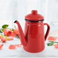 thumbnail image 2 of 1.1L Enamel Coffee Pot Hand Tea Kettle Induction Cooker Gas Stove Universal Red, 2 of 8