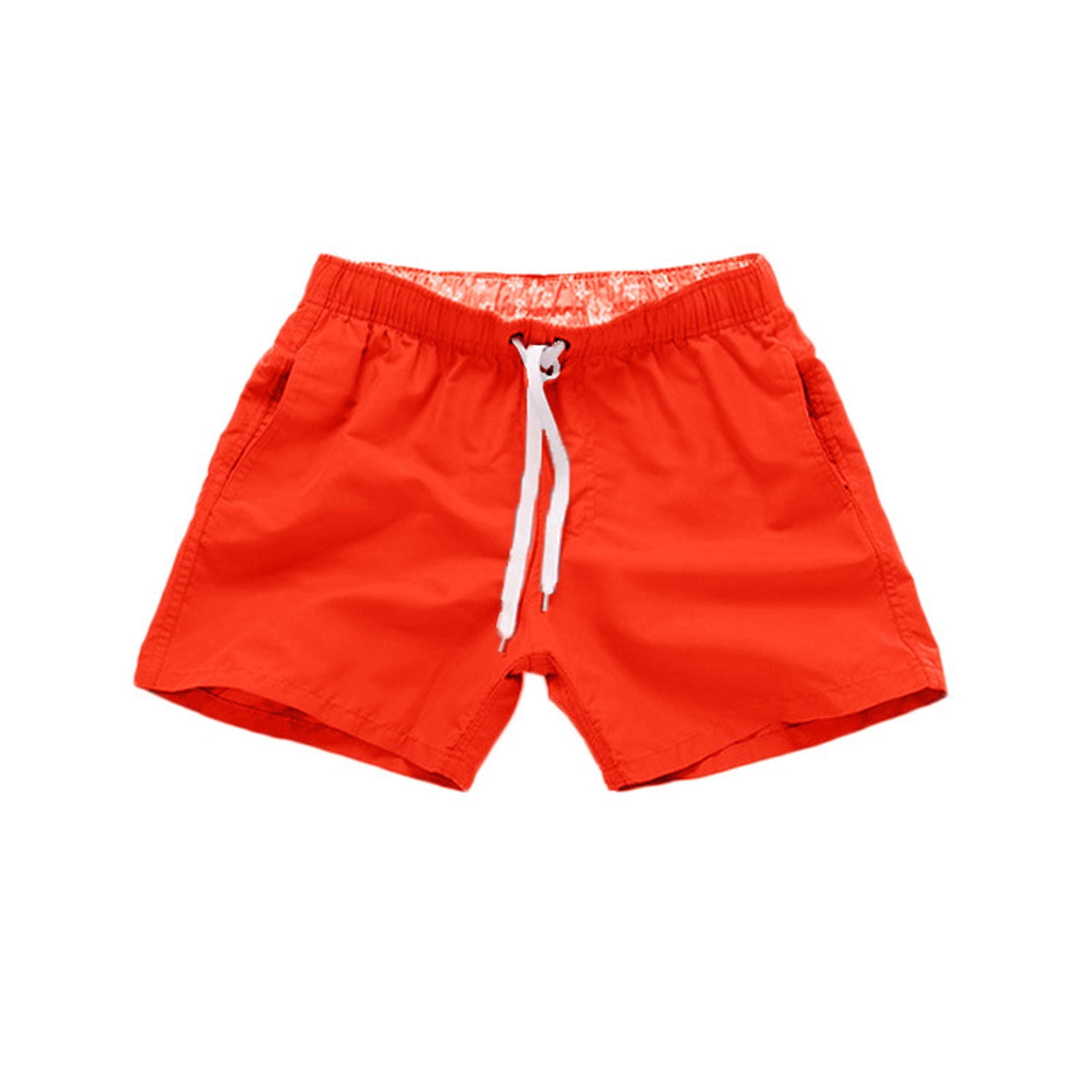 Birdeem Mens Quick Dry Beach Pants Plain Three Quarter Pants Loose Swim Shorts Workout