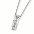 thumbnail image 1 of Sterling Silver & CZ Brilliant Embers Necklace 18 Inch, 1 of 2
