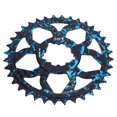 thumbnail image 2 of 36T Bike Chainring, 7075 Aluminum Alloy Lightweight Positive Negative Tooth Round Chainwheel Easy Installation Chainring Chainwheel for GXP Road Bikes, 2 of 7