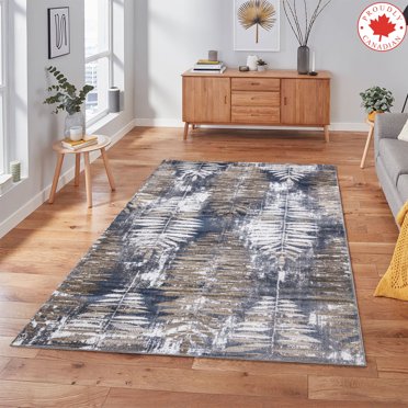 A2Z Paris 1941 Abstract Contemporary Distressed Leaf Floral Designer Stylish Soft Bedroom Dining Room Hallway Living Room | Area Rug Tapis Carpet (3x5 2x7 4x6 5x7 5x8 7x9 8x10)