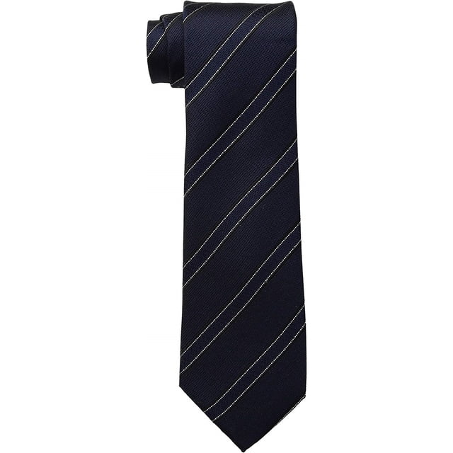 Kenneth Cole Cravate Classique à Rayures pour Homme à Nouer Soi-Même, Bleu, Taille Unique