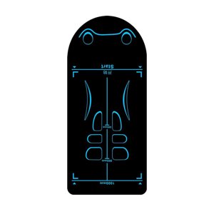Wweixi Ab Mat Ab Roue Roller Essential Non-dérapant Yoga Mat Entraînement efficace à la maison sans bruit Abmat
