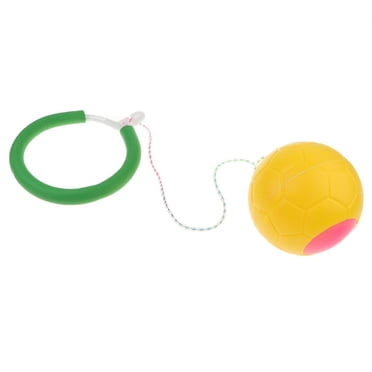 Tachiuwa Yellow Jump Swing Ball Kids Ankle Skip Ball Toy Jumping Rope for Sports Fitness
