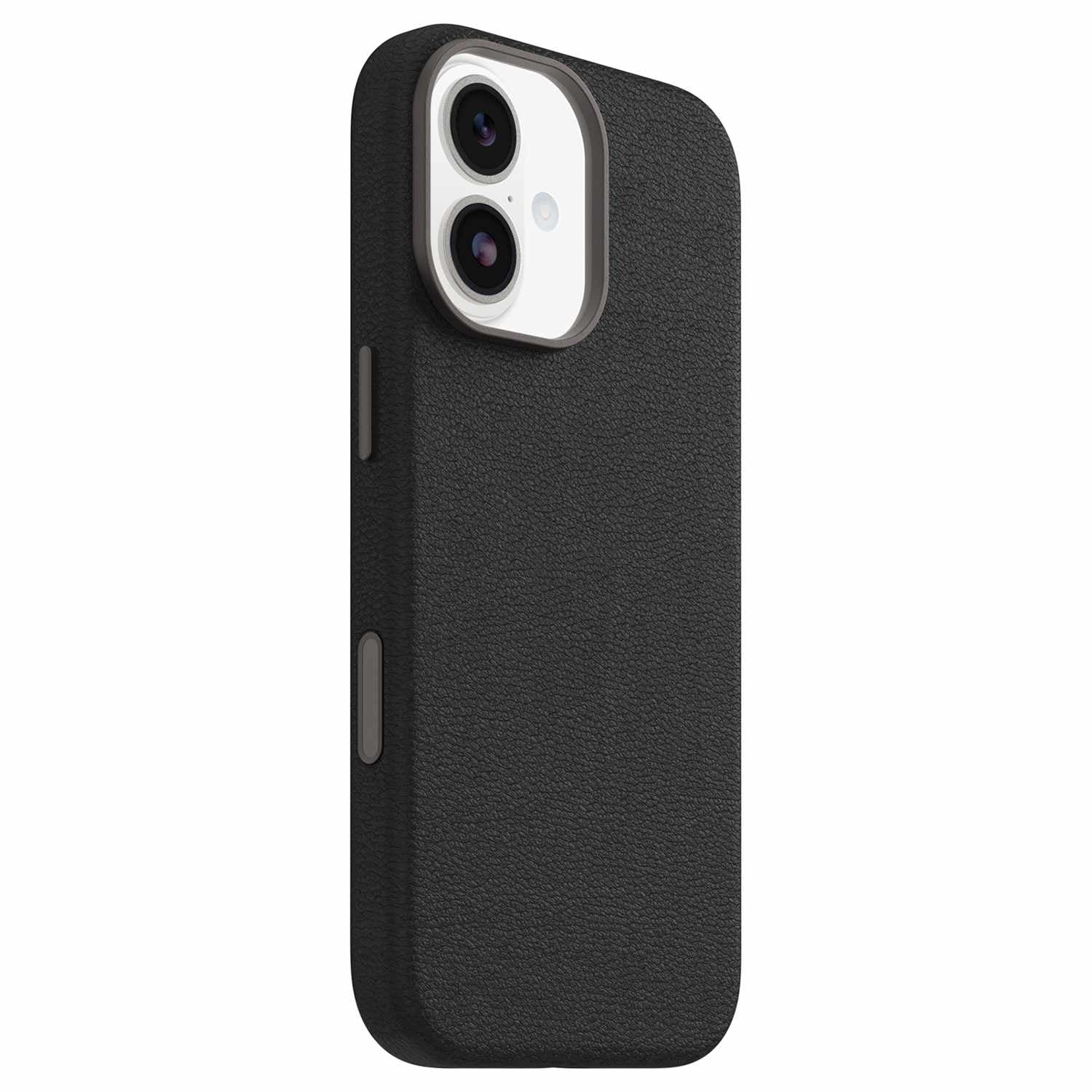 OtterBox Symmetry Cactus Leather MagSafe Case w/Camera Control Noir Ash (Black) for iPhone 17 Pro