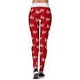 thumbnail image 3 of DYMADE Womens Christmas Workout Leggings Footless Fun Graphic Printed Cute Patterns Skinny Pants, 3 of 5