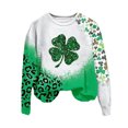 thumbnail image 4 of Chemise de la Saint-Patrick pour Femmes Col Rond Imprimé Manches Longues Chandails en Molleton Chemise de la Saint-Patrick, 4 of 4