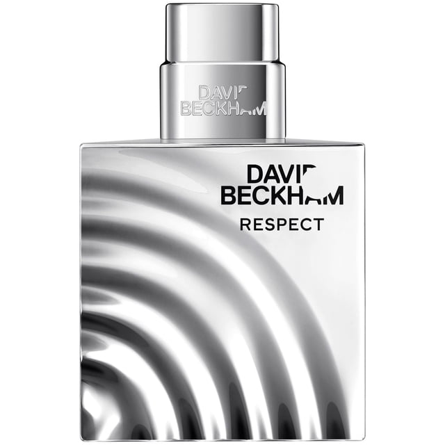 David Beckham Respect Eau de Toilette pour Hommes en Bouteille Carrée Argentée avec Motif de Vagues tactile et Bouchon Métallique, Présentant une Eau de cologne Aromatique Boisée avec des notes de Pamplemousse, de Melon d'Eau et de Poivre Rose, Convient aux Hommes à la Recherche d'Un Véritable Parfum Moderne.