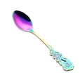 thumbnail image 1 of pdqouc Stainless Steel Flower Spoon Coffee Tea Spork Flatware Dessert Tool Mini Tea Coffee Ice cream Dessert Scoop Spoon Mini Tableware Ice Cream Decorative Spoons for Cafe Kitchen Dining Bar, 1 of 6