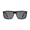 thumbnail image 3 of George Mens Black Square Aviator Sunglasses, 3 of 3