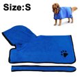 thumbnail image 1 of Dog Bathrobe Soft Super Absorbent Microfiber Dog Drying Towel Robe with Hood/Belt for Large,Medium,Small Dogs, 1 of 4