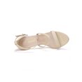 thumbnail image 4 of BLISSFUL STEP Women's Open Toe Triple Straps Stiletto High Heeled Sandals, 4 of 7