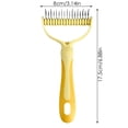 thumbnail image 3 of Pet Hair Removal Tool Stainless Steel Double Detangling Comb Safe Concave Design Gentle Durable for Cats Dogs All Coat Types Home Grooming, 3 of 8