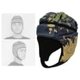 thumbnail image 1 of kurtrusly EVA Goalkeeper Rugby Soccer Football Helmet Youth Head Protector Guard Rugby Hat Head Protector Guard Flame Gray, 1 of 9