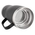 thumbnail image 2 of AVODAH Tea Infuser Mug with Tea Strainer, Two Lids and Straw - Black, 2 of 9