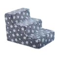 thumbnail image 1 of Almencla Dog Stair Anti Slip 3 Tier Soft Pet Steps for Older Dogs Small Dogs Puppy L Blue L, 1 of 8