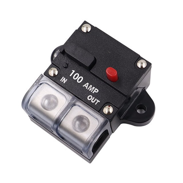 relayinert Plastic Automotive Circuit Breaker Professional Detachable High Conductivity Replacement Speaker Accessories Black Button 100A