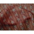 thumbnail image 4 of oneOone Silk Tabby Fabric Leaves & Floral Block Print Fabric By Yard 42 Inch Wide, 4 of 5