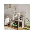 thumbnail image 4 of Ourlova Large Cat Tree With Litter Box Enclosure3 In 1 Cat Tower Hidden Pet Washroom Litter Box FurnitureWooden Multi Level Cat Condo Furniture With Sisal Scratching PostsSoft Plush Perch Hammock, 4 of 8