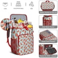 thumbnail image 3 of Fresh Geometric Watermelon Cooler Backpack - Insulated Soft Cooler Bag for Picnic, Work & College - 20L Capacity, Easy to Clean, Great for Fruit & Drink Storage, 3 of 6