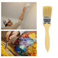 thumbnail image 2 of Professional Paint Brush Set - 1/1.5/2 Inch Wooden Handle Brushes For Wall Painting, Trim Work & Home Improvement Projects, 2 of 7