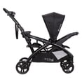 thumbnail image 3 of Baby Trend Sit N Stand Double Stroller – Dash Black, Tandem Travel Stroller with Two Seats or One Seat and Standing Platform, 3 of 5