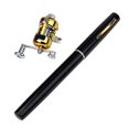 thumbnail image 3 of S SERENABLE 5-section Mini Folding ing Rod Reel Combo Set Pocket Collapsible ing Kit Black, 3 of 9