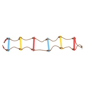 Demonsen Jouets d'échelle d'arbre pour enfants, Jouets de corde à crampons d'enfant,Jouets de chaîne à l'escalade Échaudeuse multicouches Rope en nylon résistant à la résistance maximale Stabilité Bonne Grip Strength Échelle à croampons pour enfants