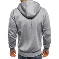 thumbnail image 5 of Kmbangi Hooded Jacket+Solid Color Long Sleeve Sweatshirt with Zipper Pocket, 5 of 5
