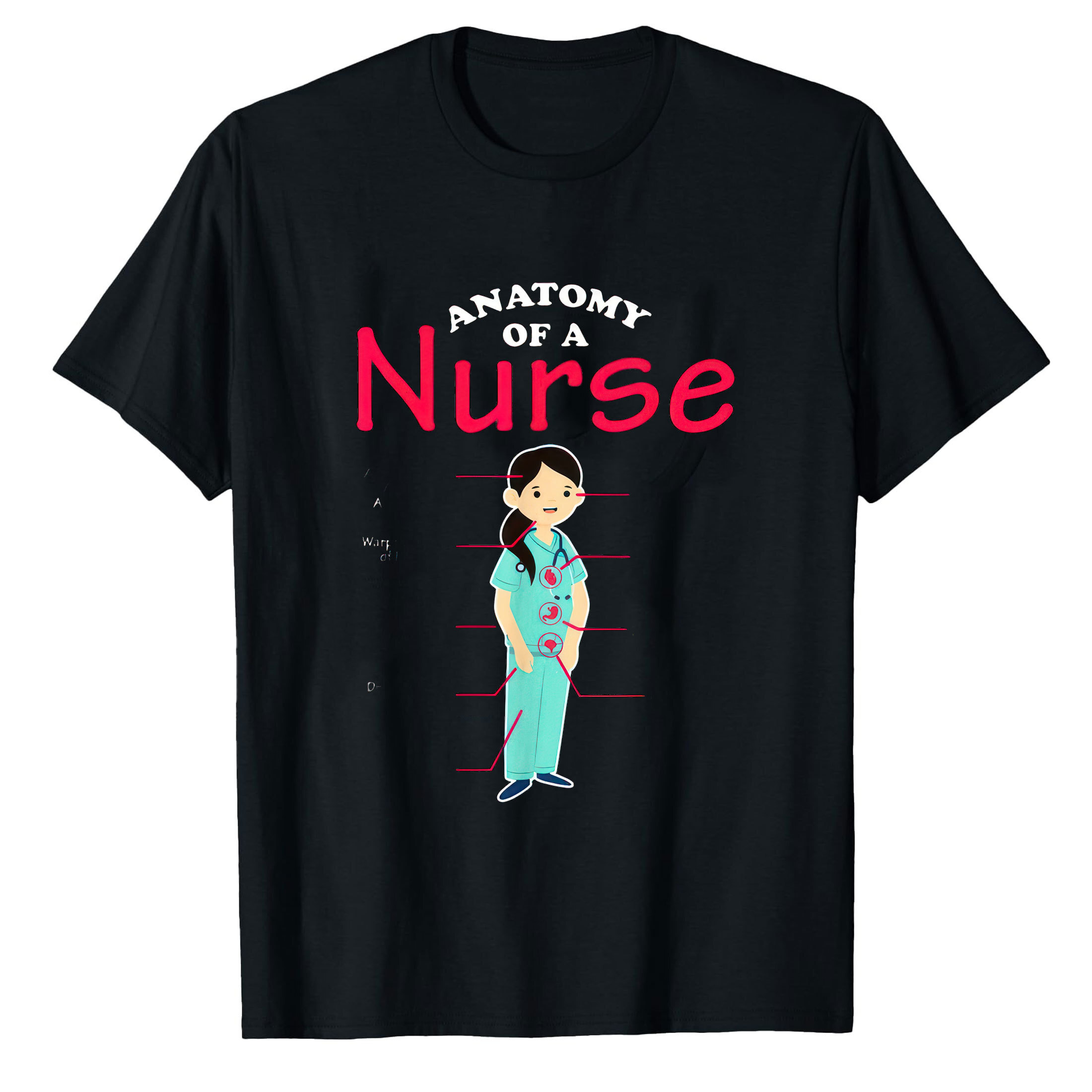 AALJY RN LVN Nurse Anatomy Scrub Cool Nursing Graduate Gift T-Shirt