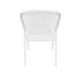 thumbnail image 4 of Compamia Daytona Chaise de Salle à Manger de Patio en Résine Aspect Osier, Blanche, 4 of 12