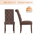 thumbnail image 3 of MALOL Tufted Upholstered Wooden Dining Chairs with High Back (Set Of 2), 3 of 6
