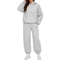 thumbnail image 1 of sageysalite Ensembles de Survêtements pour Femmes Col Rond Chandail à Enfiler Manches Longues Ensembles 2 Pcs Décontractés Entraînement Course Jogger Ports Tenues d'Automne, 1 of 6