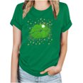 thumbnail image 2 of T-Shirt de la Saint-Patrick pour Femmes, Mode, Imprimé de la Saint-Patrick, Col Rond, Manches Courtes, T-Shirt Décontracté, Haut, T-Shirts de la Saint-Patrick pour Femmes, 2 of 4