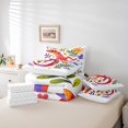 thumbnail image 4 of YST Boho Lizard 7-Piece Comforter Set, Queen Size, Reptile Gecko Creature, Polyester, Bed in a Bag (Count 7), 4 of 4