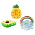 thumbnail image 3 of Multiple Slot Inflatable Floating Drink Holder for Poolside Cabana Bars and Beach Activities Made from PVC (Pineapple), 3 of 9