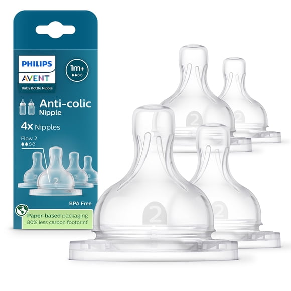 Bottle Nipple AVENT Philips Avent Anti-Colic Flow 2 4-Pack