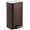 Brown, variant on Eastvita 32 Gallon Stainless Steel Bathroom Trash Can with Lid - Rectangular Small Step Waste Bin with Foot Pedal Removable Inner Bucket Matte White Finish