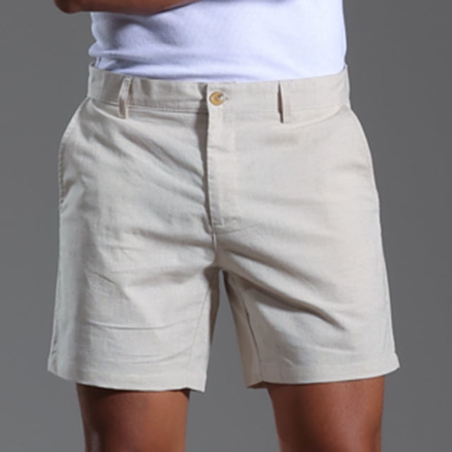 EOYWHK Linen Gym Shorts Juniors Relaxed Fit Dress Shorts Summer Casual Solid Color Elastic Drawstring Pockets