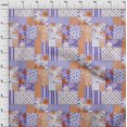 thumbnail image 4 of oneOone Rayon Medium Purple Fabric Floral Craft Projects Decor Fabric Printed By The Yard 56 Inch Wide, 4 of 5