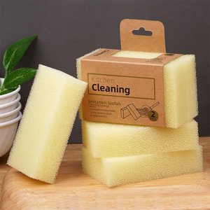 PEONAVET Sponge Wipe Sponge Wipe Sponge Scouring Pad Kitchen Dishwashing Brush Pot Cleaning Easily Removing Stains Non Greasy Sponge Brush