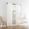 thumbnail image 2 of Mainstays Marjorie Sheer Voile Curtain Panel Pair, 2 of 6