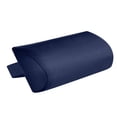 thumbnail image 1 of DOLITY Lounge Chair Lunch Break Folding Wicker Chair Sponge Pillow Navy Blue, 1 of 4